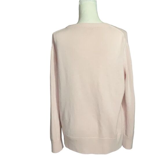 Kate Spade Light Pink Live Colorfully Wink Wool Blend Sweater Size Large - Picture 4 of 5
